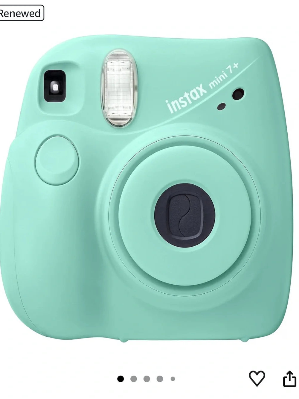 Fujifilm Instax Mini 7+ Instant Camera - Seafoam